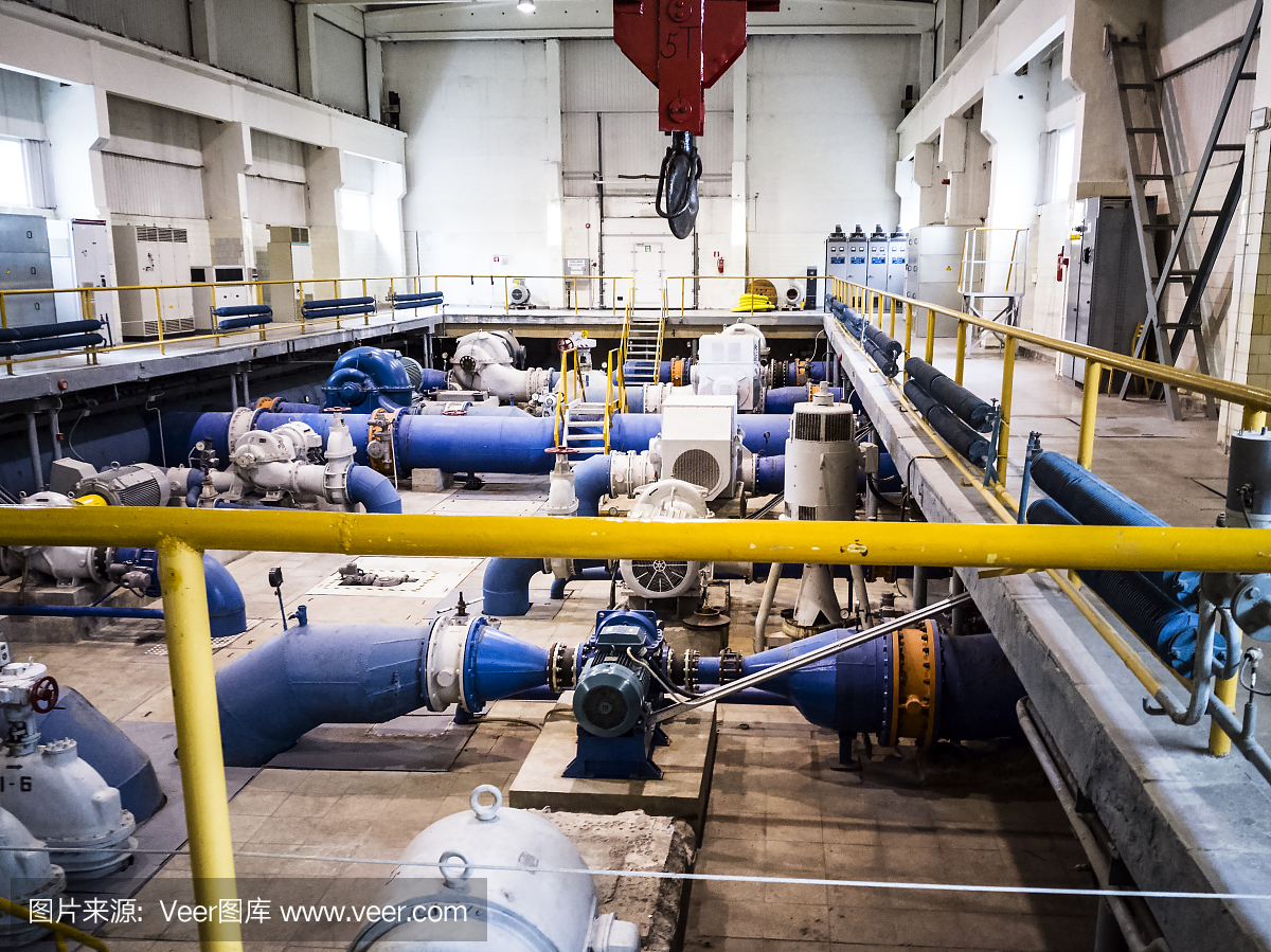 舊泵站。工業對象。